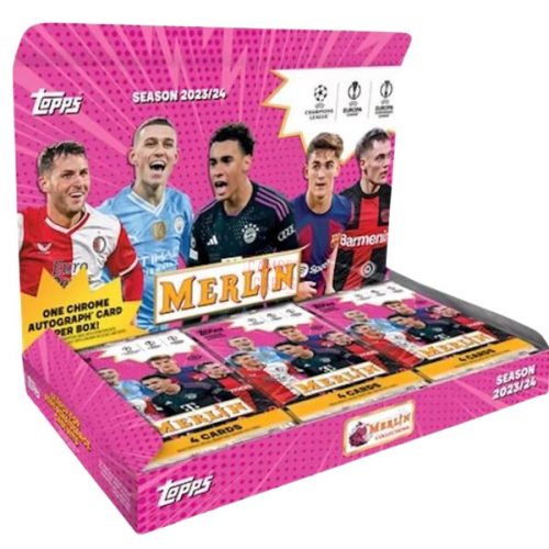 2023-24 Topps UEFA Champions League Merlin Chrome Soccer Hobby Box